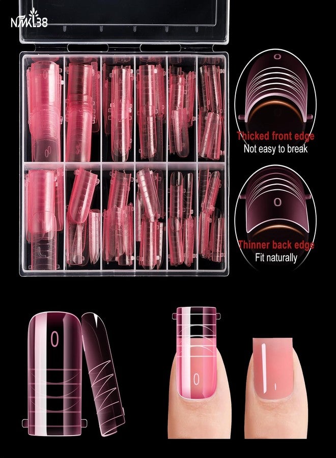 NMKL38 120pcs Press on Toenails, Toe Nail Press Ons for Women, Pink Full Cover Toe Nail Tips Fake Acrylic Toenails For Nail Extensions 12 Sizes - Image 2